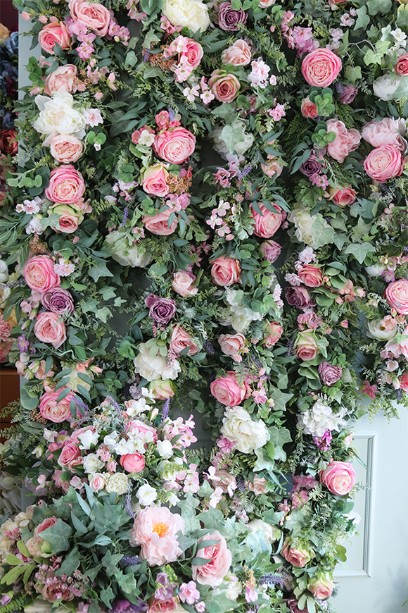 elegancka girlanda z pastelowymi kwiatami, Rossalinda, dł.1m