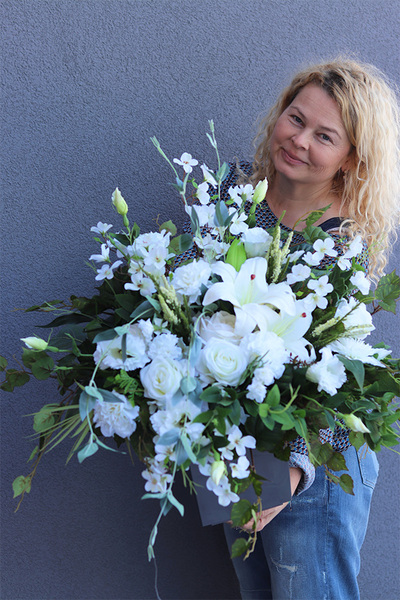 Balerio, komplet dekoracji nagrobnych, kompozycja + bukiet