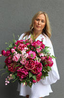 Panalina Pink, kompozycja nagrobna w naczyniu