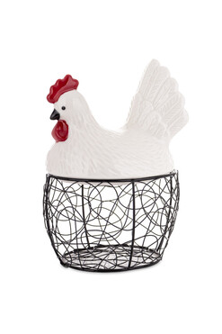 Cottage Modern, kura pojemnik na jajka, wym.25x21.5x14.5cm