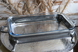 ekskluzywne naczynie żaroodporne z pokrywką, Silverisa, wym.16x41x21cm