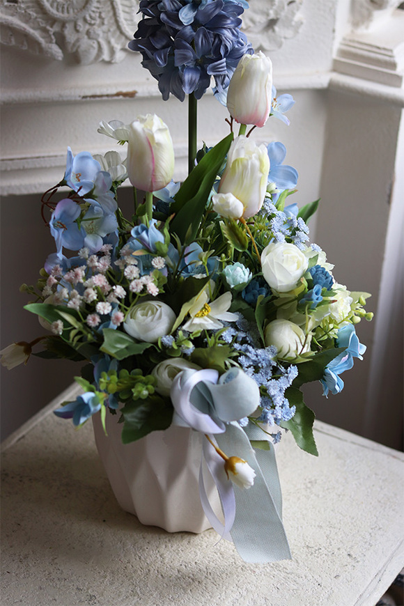 Blue Hiacinto, stroik wiosenny z hiacyntem