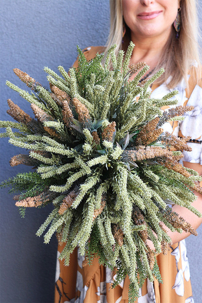 Wrzosowisko Zieleń, kompozycja kwiatowa w donicy