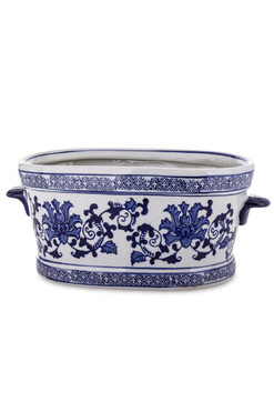 Kamino A, ceramiczna osłonka ze wzorem, wym.16x37x21cm