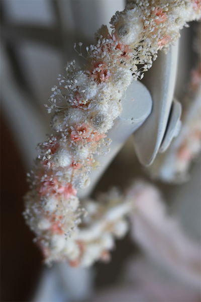 Erato, wianek na głowę z roślin stabilizowanych, rozmiar uniwersalny