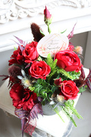 kompozycja kwiatowa Czerwonna