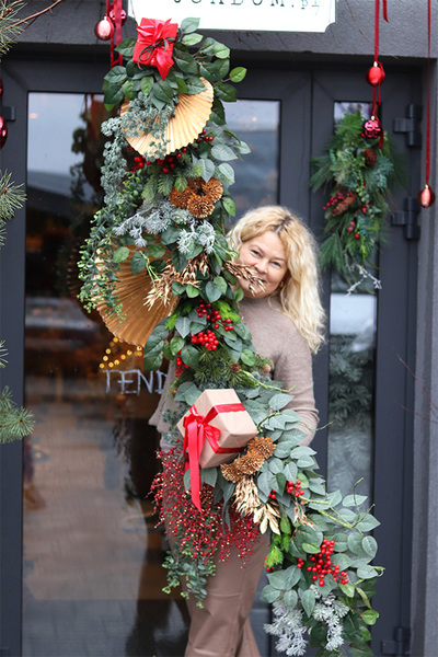 Xmas Gabinetto 2, girlanda świąteczna z prezentami