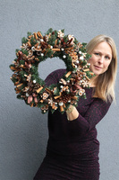 Pieczemy Pierniki, bożonarodzeniowy wianek na drzwi