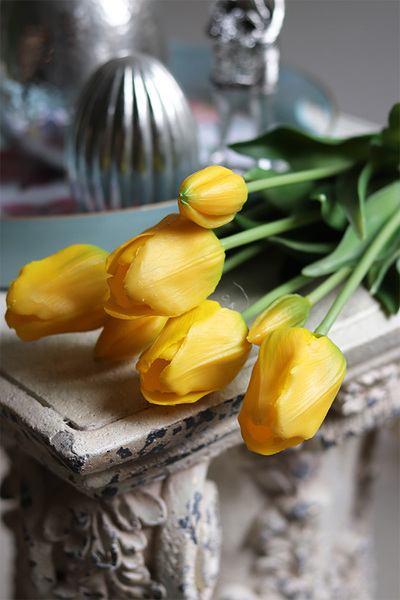 bukiet tulipan silikonowy Yellow Spring