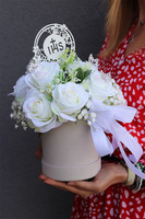 Pierwsza Komunia, biały flowerbox komunijny