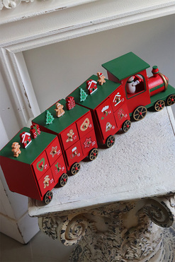 OD RĘKI Ekspres Polarny, kalendarz adwentowy z szufladkami, wym.17x49x10cm