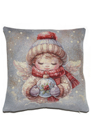aniołek świąteczna poszewka gobelinowa dwustronna