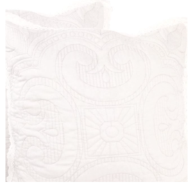 narzuta Coverlet White, wym.240x220cm + poszewki 2 szt.  45x45cm