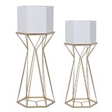 kwietnik / metalowa osłonka, Tertre Blanc A, wys.80cm 