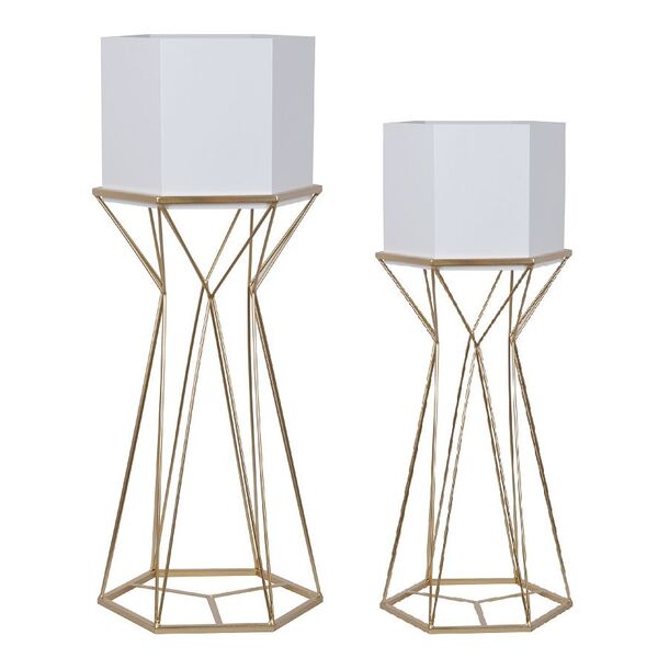 kwietnik / metalowa osłonka, Tertre Blanc A, wys.80cm 