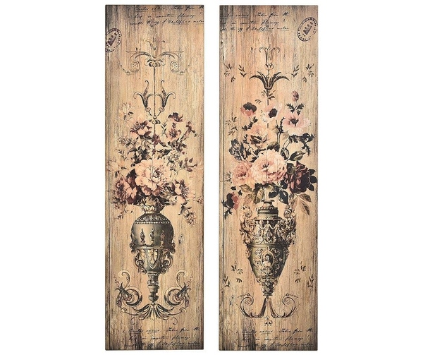 vintage obraz Barok Róże 2, wym.34.2x3x122.2cm