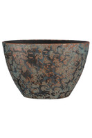 Clementino, osłonka / donica łódka, kolor miedziany, wym.41x20x26cm