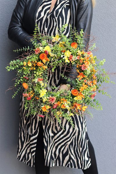  Orenta, żółty wiosenny wianek