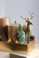 Złota Noc, świąteczny stroik na stół LED