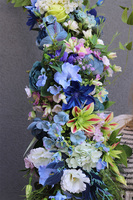 Malediwy Blue, stylowa girlanda ze sztucznych kwiatów, dł.140cm