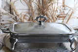 ekskluzywne naczynie żaroodporne z pokrywką, Silverisa, wym.16x41x21cm