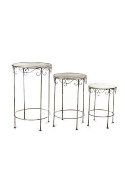 kwietnik, stojak na kwiaty Veneziano, kpl.3szt.