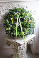 Wielkanocna Melodia, wielkanocny wianek na drzwi z jajkami