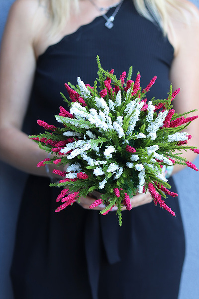 Wrzosowiska nr 2, jesienna kompozycja z wrzosów, wys.30cm