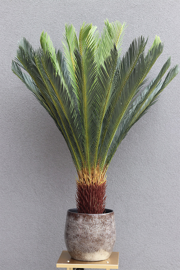 Cykas Grande Oliver, sztuczna roślina w ozdobnej donicy