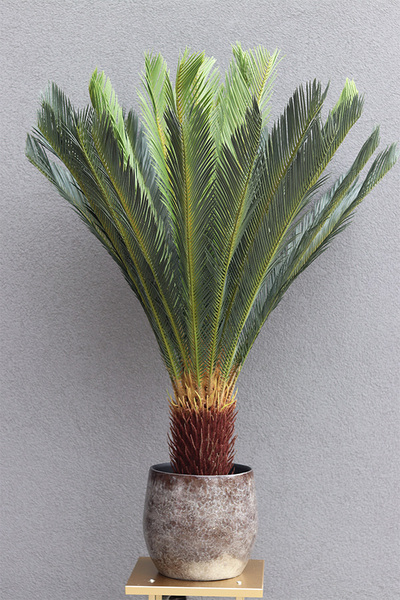 Cykas Grande Oliver, sztuczna roślina w ozdobnej donicy