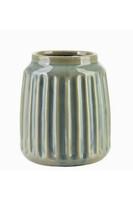 Earth A, nowoczesna osłonka / wazon, turkus, wym.11x15.5x18cm