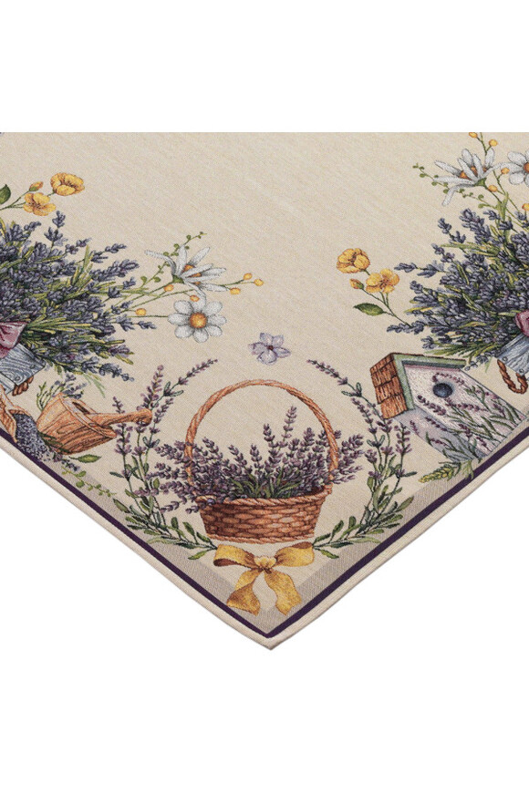 Lawendowa Bajka, obrus gobelinowy serweta