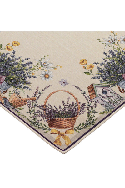 Lawendowa Bajka, obrus gobelinowy serweta