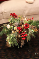 Moko Xmas Antique, świąteczny stroik LED