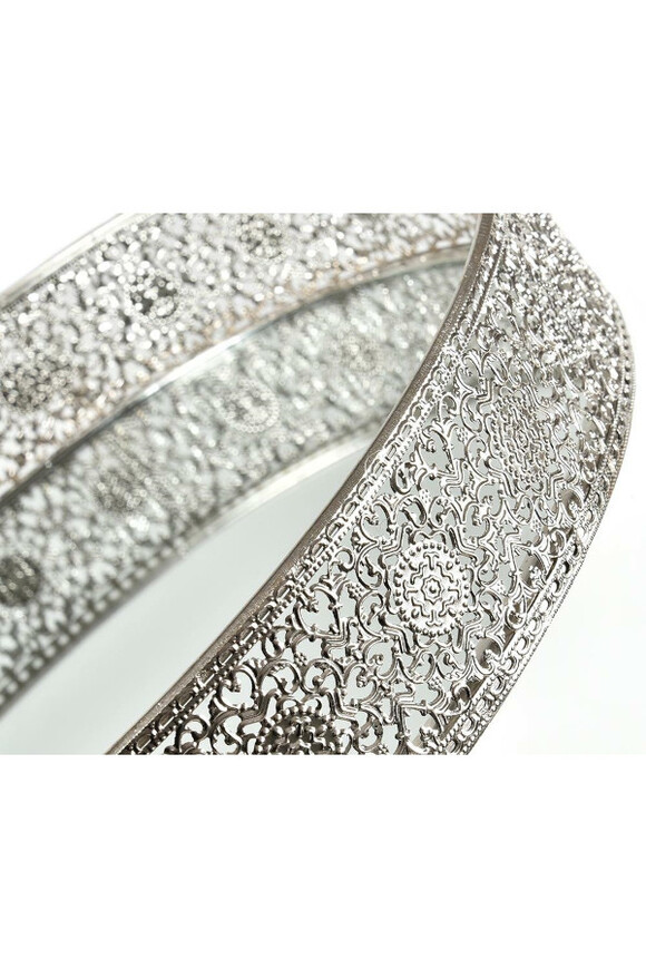 Deluxe, taca szklana z ozdobną ramą