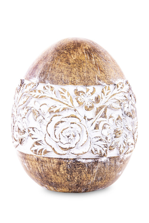 Jajko Wood D, figurka wielkanocna