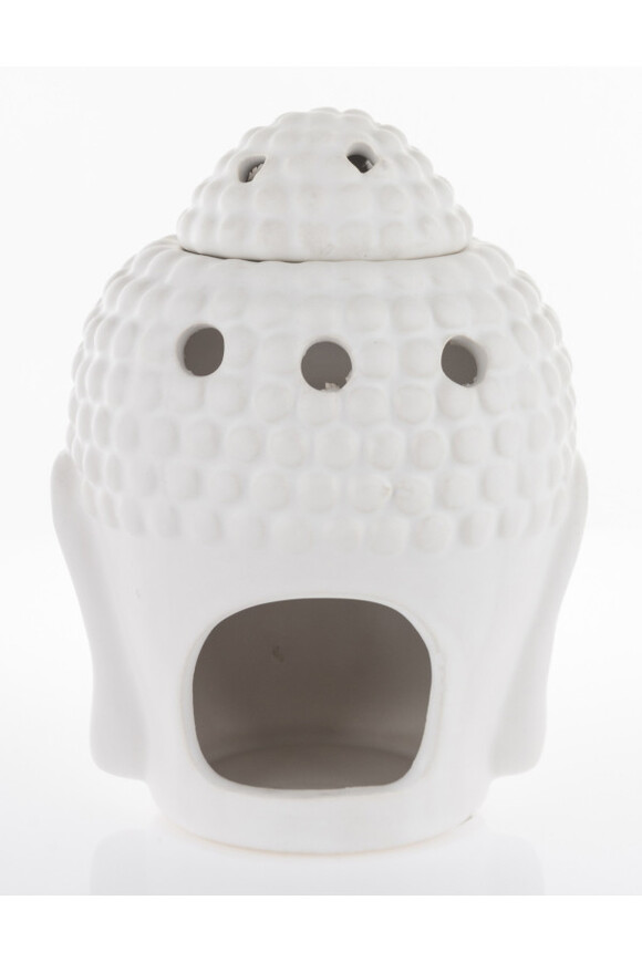 Budda ceramiczny kominek zapachowy biały