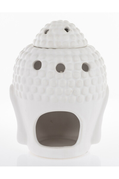 Budda ceramiczny kominek zapachowy biały