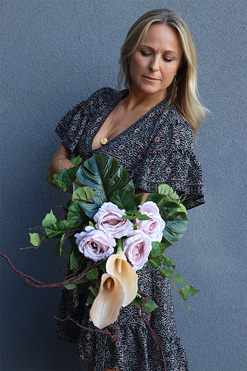 bukiet nagrobny Pastelle Roses, wym.42cm 