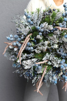 Borówkowa Zima, zimowy wianek z owocami