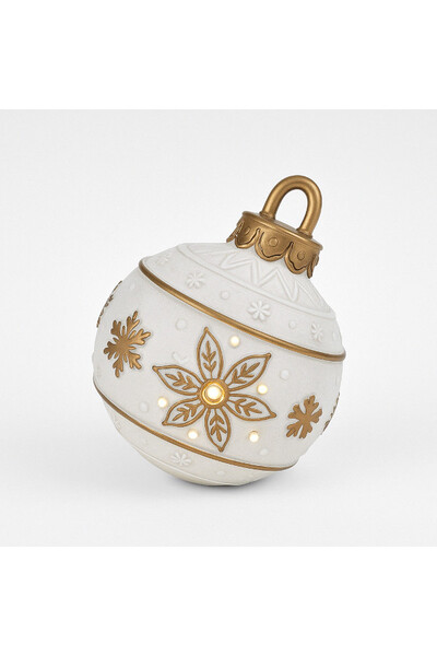 figurka bombka ceramiczna LED	