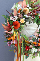 Jesienna Melodia, jesienny wianek na drzwi, śr.52cm