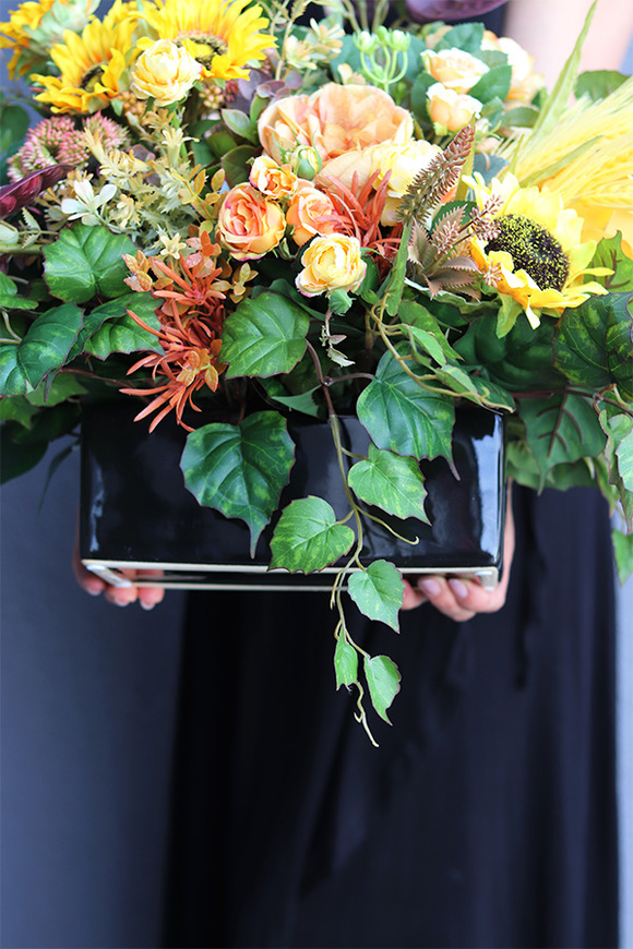 Miodowe Lata 2, barwna kompozycja nagrobna, wym.43x54cm 