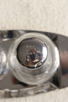 Glamour solniczka i pieprzniczka z tacką