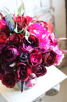 kosz fioletowych kwiatów, Prisa, wym.47x46cm