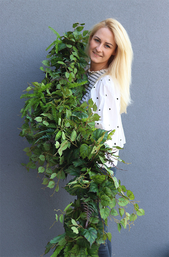 Rezydencja, zielona girlanda z bluszczem, dł.100cm 