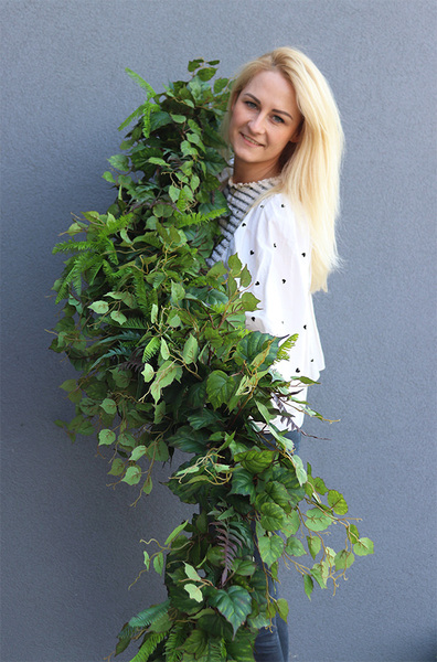 Rezydencja, zielona girlanda z bluszczem, dł.100cm 