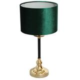 Tiny Gold, lampa stołowa, abażur ciemnozielony, wys.51cm