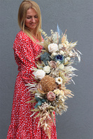 La Guel Boho Blue 2, kompozycja kwiatowa na stół Laos