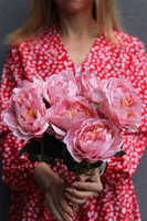 Love Me Rose, bukiet peonii do wazonu, ciepły róż